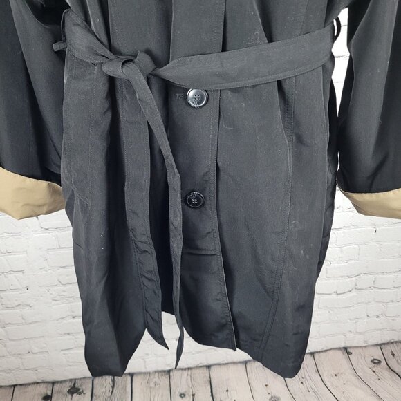 Misty Harbor Black Buttoned Removable Body Warmer Liner Hooded Jacket Size 3X - Picture 8 of 16
